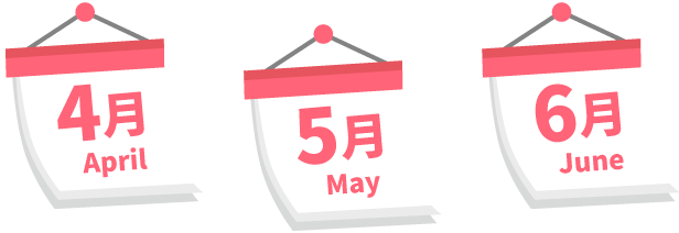 4月 5月 6月